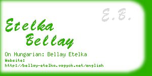 etelka bellay business card